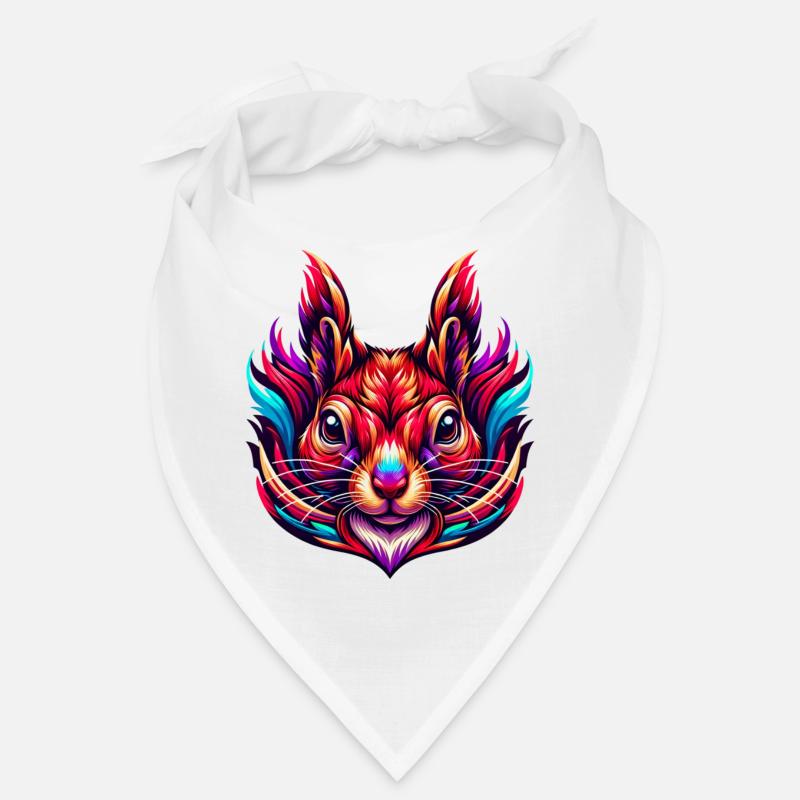 Colorful Squirrel Nuts Animal Lover Bandana