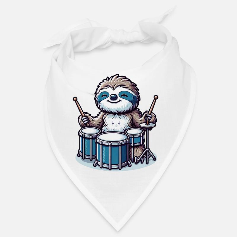 Sloth Drummer Drums Bandana
