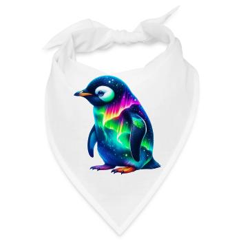 Aurora Borealis Pinguin - Bandana - Weiß - Vorne
