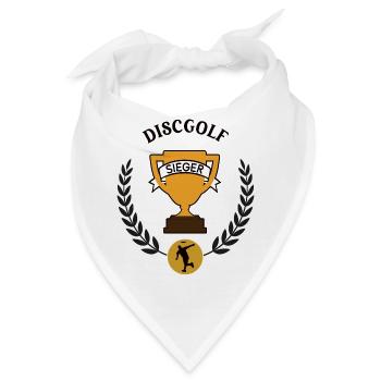 Discgolf Sieger Discgolfer Spieler Team Sieg - Bandana - Weiß - Vorne