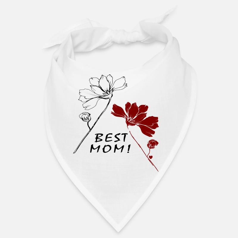 Best Mom - Bandana - Weiß