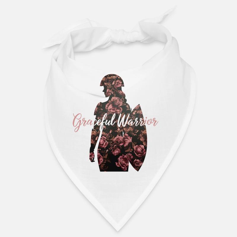 Conception de fond de fleur de guerrier gracieux Bandana