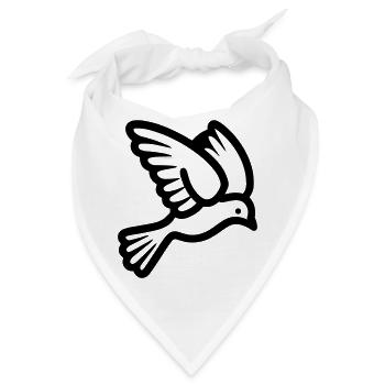 Taube - Bandana - Weiß - Vorne