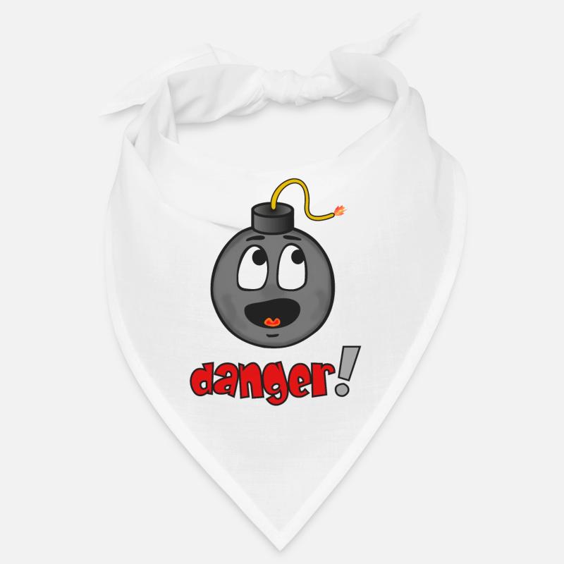 Danger Explosive Face - Funny Emoticon Bandana