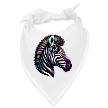 Zebra - Bandana - Weiß - Vorne