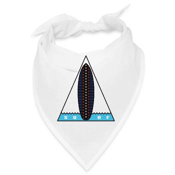 Surf-Dreieck - Bandana - Weiß - Vorne