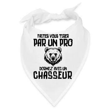 Jagd, Jäger, Anti-Jagd - Bandana - Weiß - Vorne