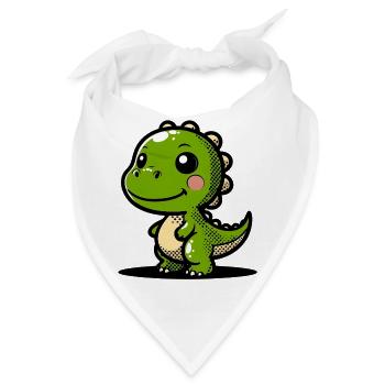Dinosaurier - Bandana - Weiß - Vorne