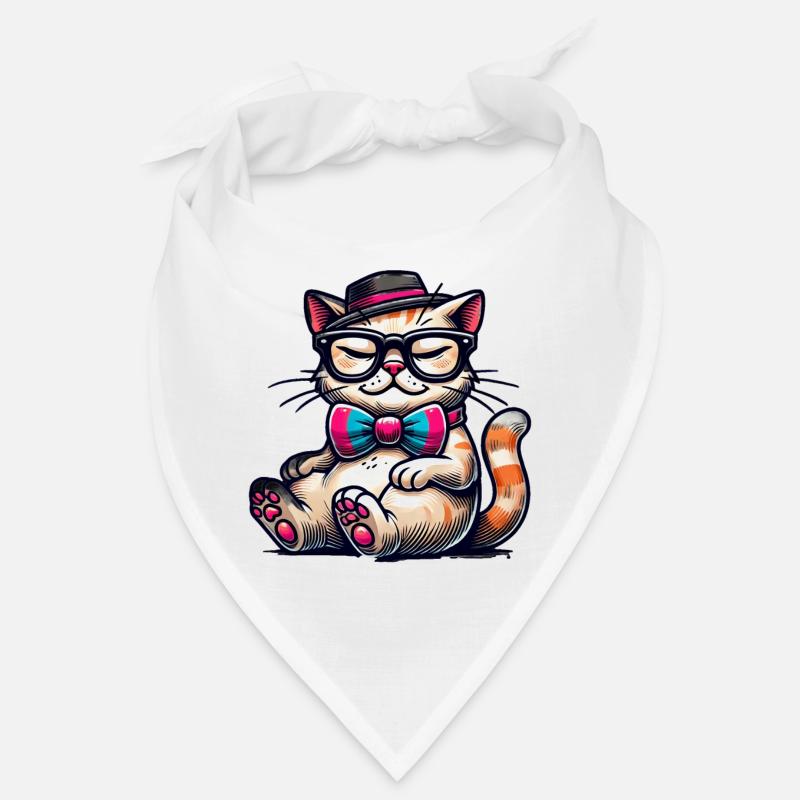 stilvolle Katze Bandana