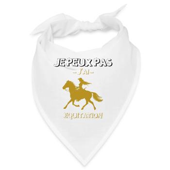 Ich kann nicht fahren - Bandana - Weiß - Vorne