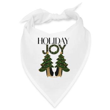 Weihnachtsbäume auf High Heels - Bandana - Weiß - Vorne