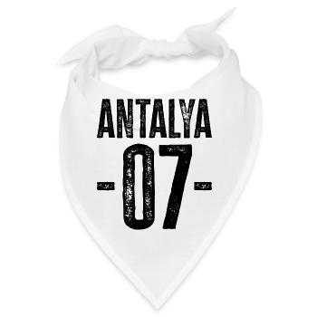 Antalya 07 – Stolz auf die türkische Riviera - Bandana - Weiß - Vorne