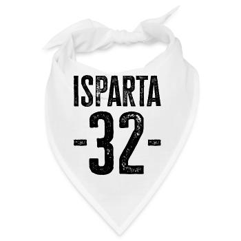 Stolze Türken aus Isparta – Zahl 32 - Bandana - Weiß - Vorne