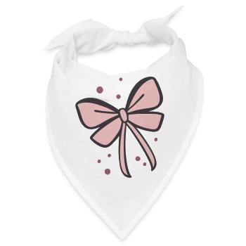 Schleife Geschenkschleife - Bandana - Weiß - Vorne