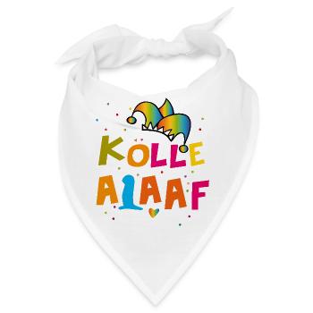 Kölle Alaaf Karneval - Bandana - Weiß - Vorne