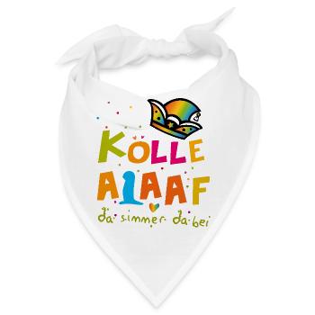 Karneval Alaaf - Bandana - Weiß - Vorne