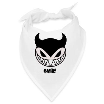 Lächeln - Bandana - Weiß - Vorne
