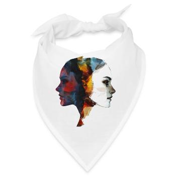 Die dunkle Seite als Teil der Persönlichkeit - Bandana - Weiß - Vorne