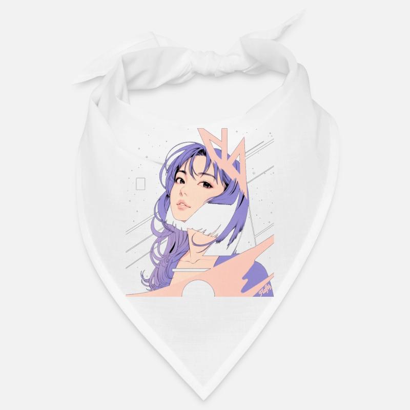 Weltraum-Nostalgie ✨ - Bandana - Weiß