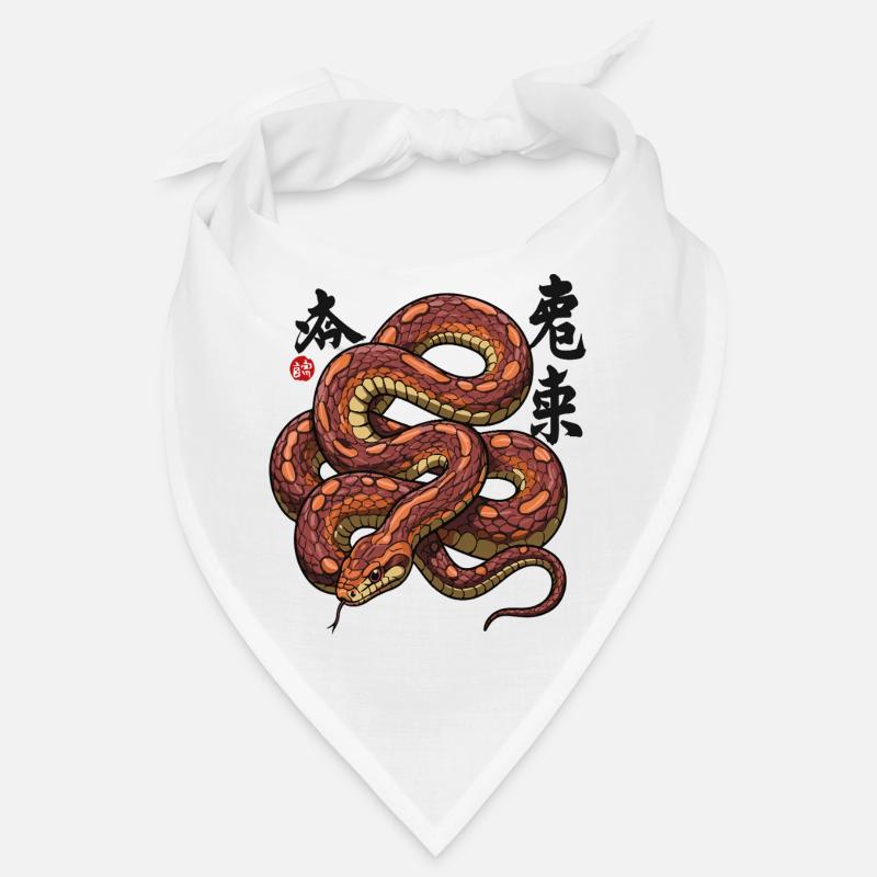 Chinois mignon Année du serpent 2025 Bandana