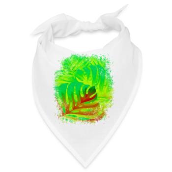 Sommergefühl Blätter in den Farben des Sommers - Bandana - Weiß - Vorne