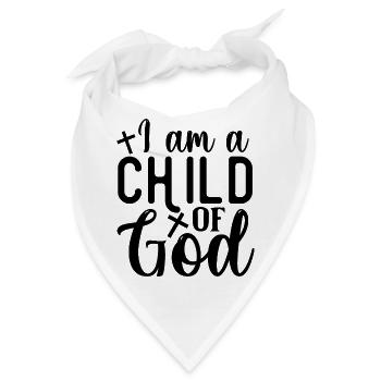 Kind Gottes - Bandana - Weiß - Vorne