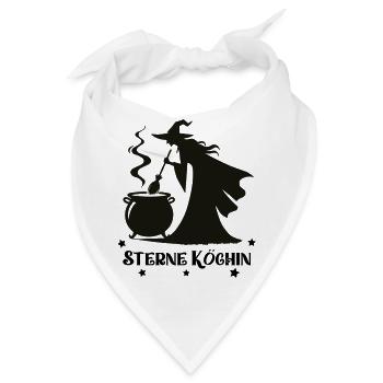 hexe kochtopf köchin - Bandana - Weiß - Vorne