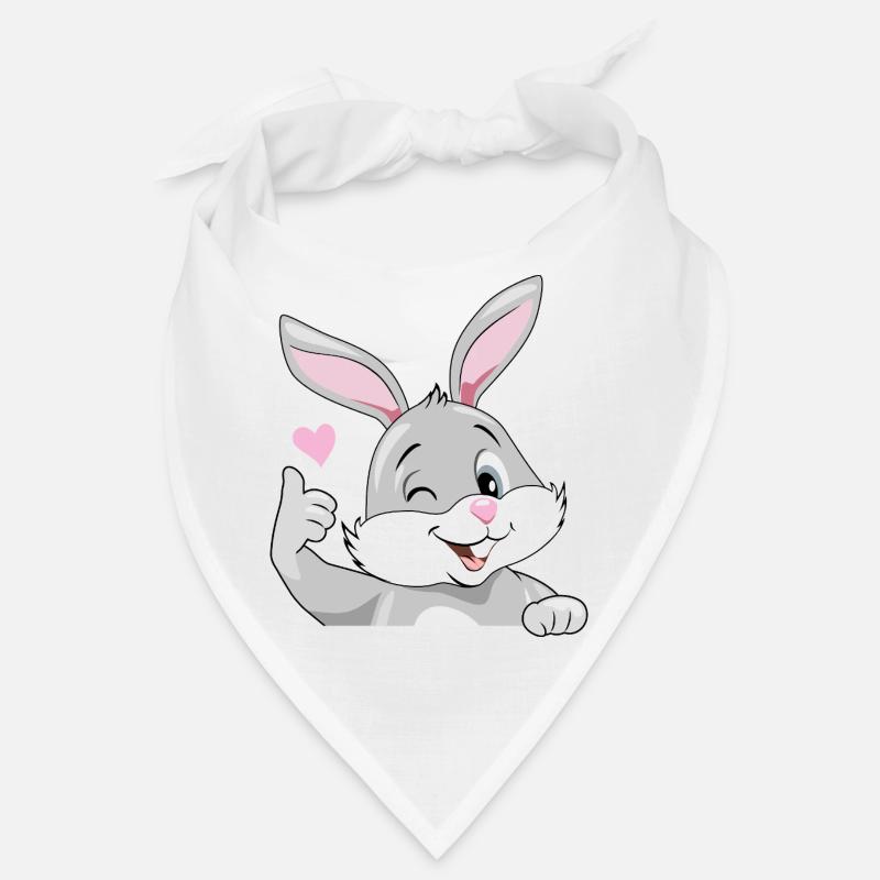 Sourire clin d’œil lapin aime Bandana