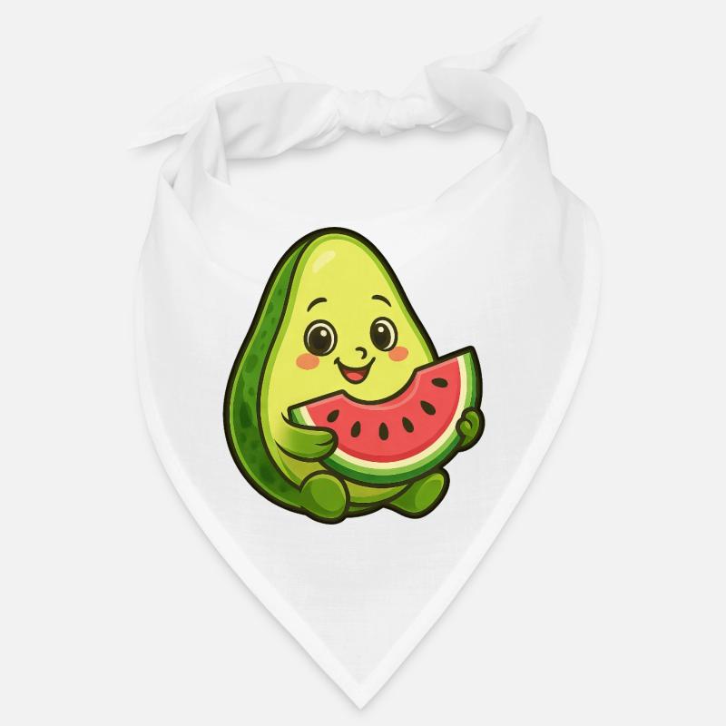 Avocat, melon, pastèque, fruit d’été, design Bandana