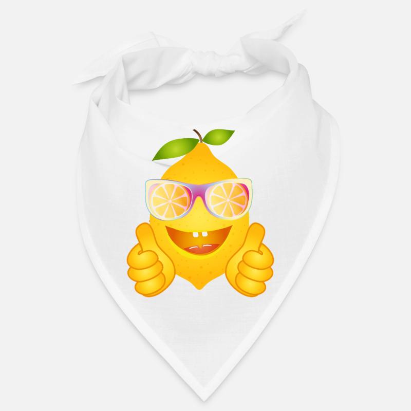 Coole Zitrone mit Sonnenbrille – Comicfrucht Bandana