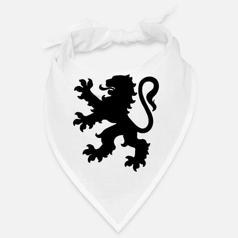 Löwe - Bandana - Weiß