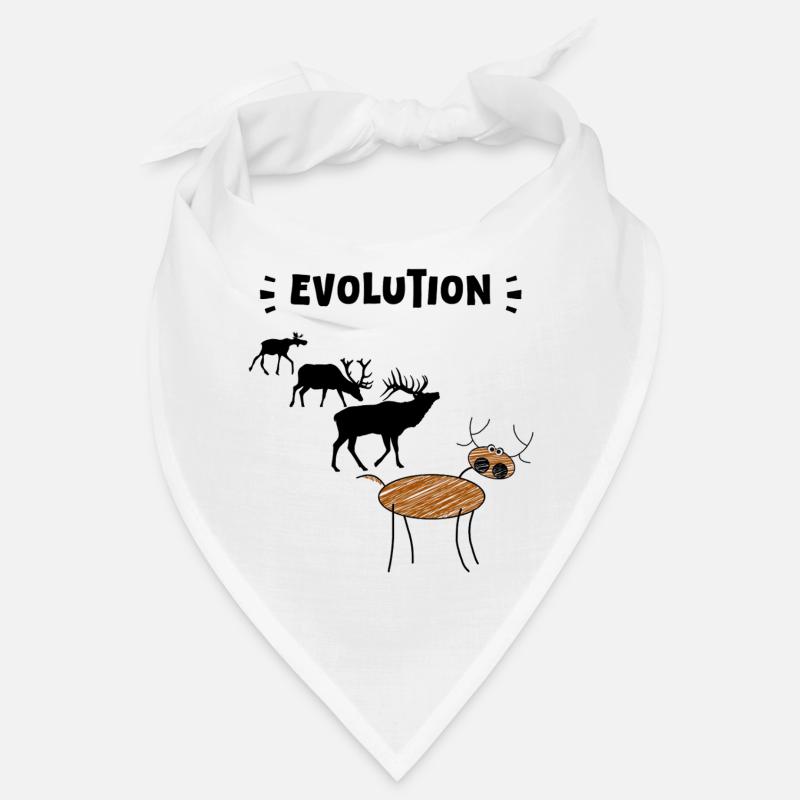 Die Evolution der Hirsche – Lustige Stadien der Evolution. Bandana