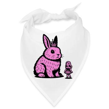 Hasenprinzessin - Bandana - Weiß - Vorne