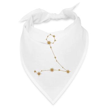 Sternbild Fische Sternzeichen Sternzeichen Golden - Bandana - Weiß - Vorne