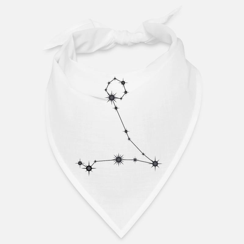 Fische Sternbild Sternzeichen Schwarz & Grau Bandana