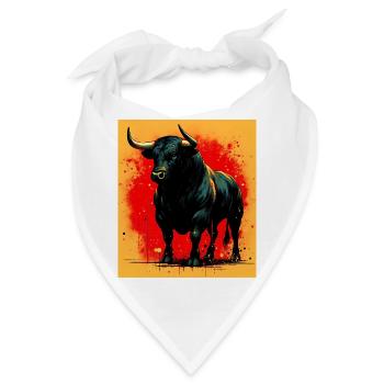 Stier - Bandana - Weiß - Vorne