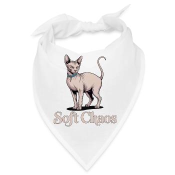 Soft Chaos Sphynx Katze - Bandana - Weiß - Vorne