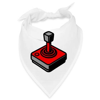 Retro Joystick Gamer - Bandana - Weiß - Vorne
