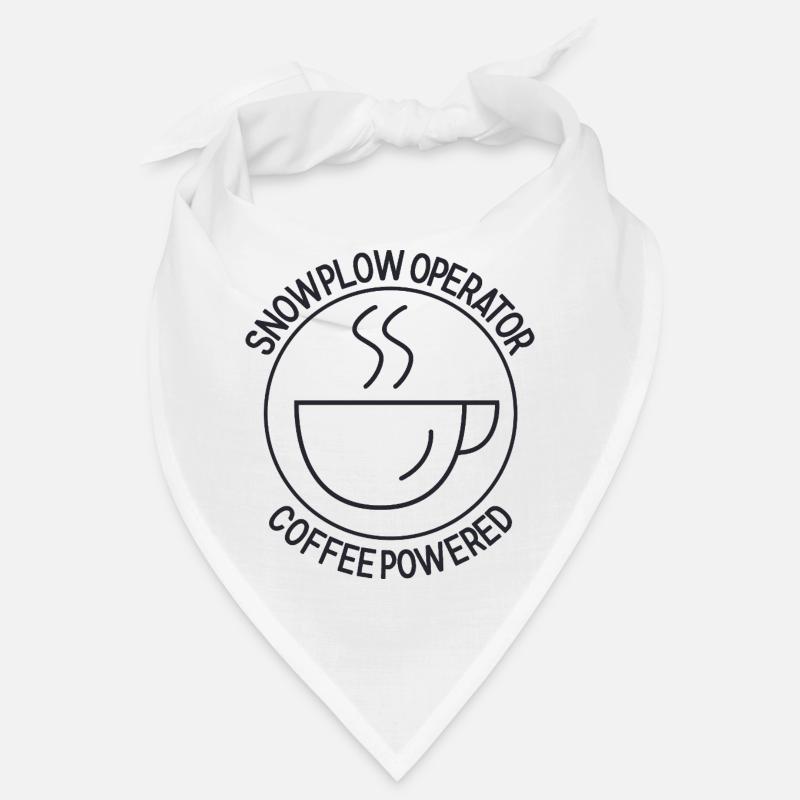Snowplow Operator Coffee Powered Schneepflugfahrer Bandana