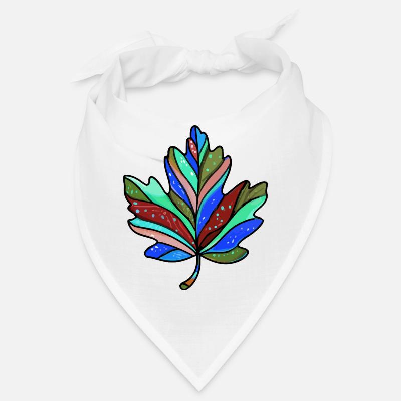 Feuille d'érable colorée d'automne Bandana