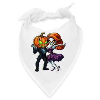 Halloween Couple :) - Bandana - Weiß - Vorne