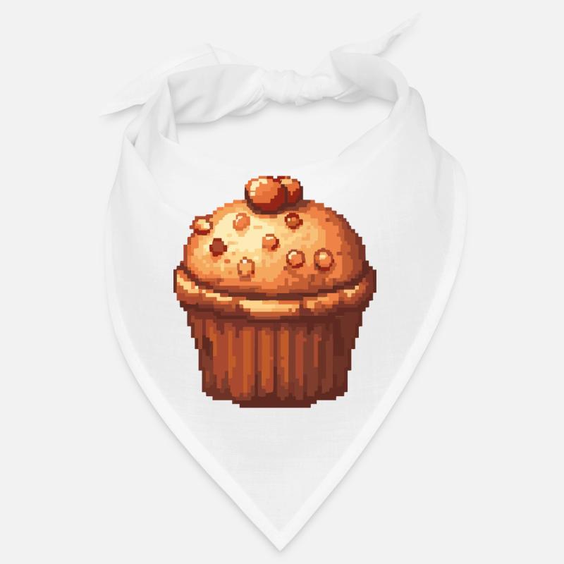 Pixel Muffin Cupcake Rétro Bandana