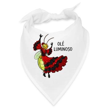 Flamenco Glühwürmchen Tanzkostüm - Bandana - Weiß - Vorne