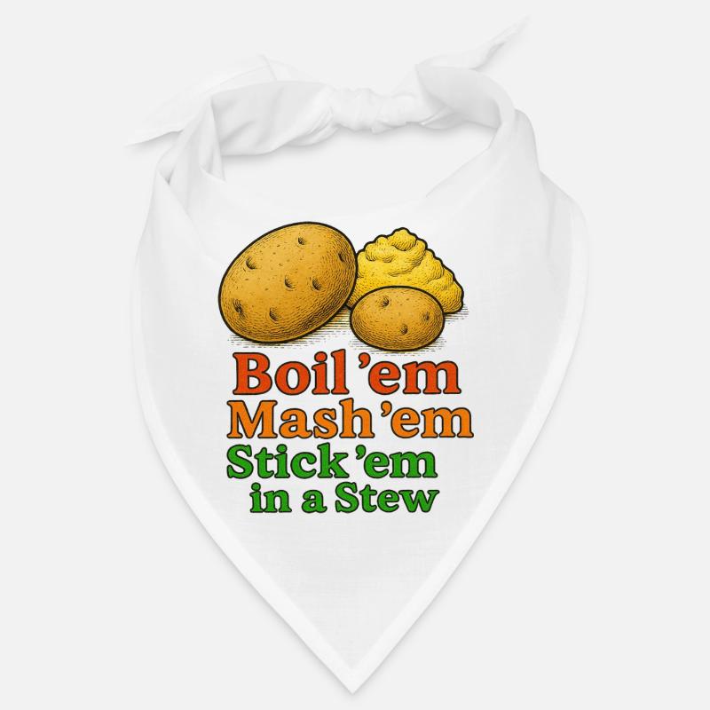 Motif de purée de pommes de terre Bandana