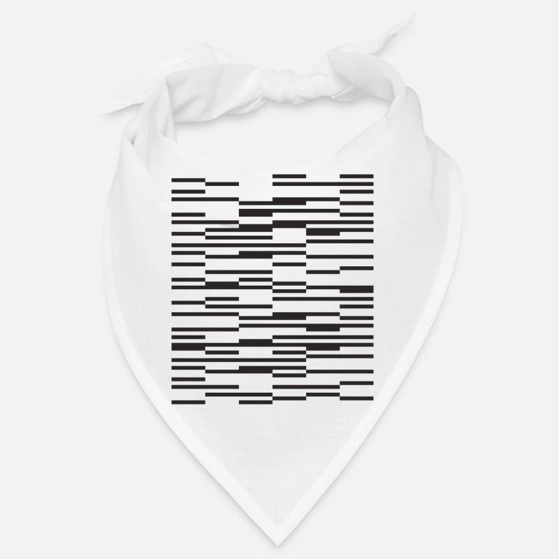 Lignes design Minimaliste Code-barres Bandana