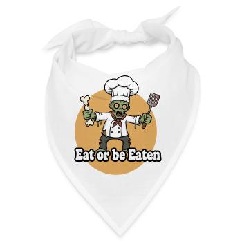 Zombiekoch Eat or Be Eaten - Bandana - Weiß - Vorne