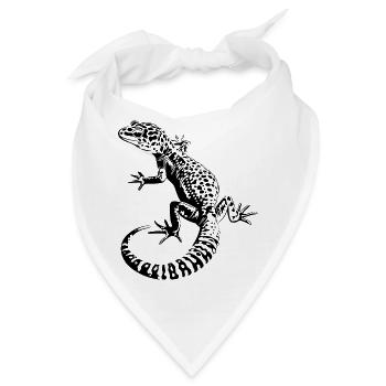 Leopardgecko - Bandana - Weiß - Vorne