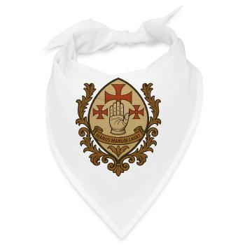 Templer Manus Manum Lavat  - Bandana - Weiß - Vorne