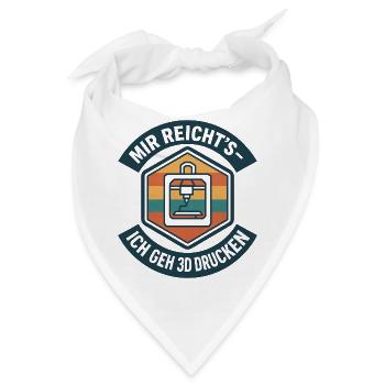 3D Druck Mir reichts G-Code - Bandana - Weiß - Vorne