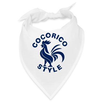 Cocorico-Stil - Bandana - Weiß - Vorne